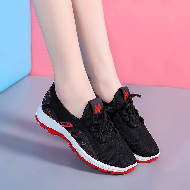 Running Shoes Women Platform Sneakers Summer Light Breathable Mesh Sports Shoes Ladies Outdoor Wear-resistant jogging Trainers