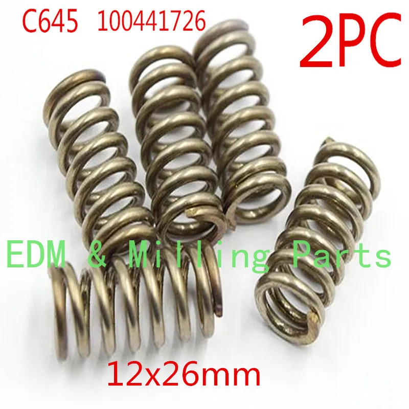 

2PC EDM Wire Low Speed C645 100542854 12x26mm Bottom Cover Spring For CNC Charmilles Machine Service