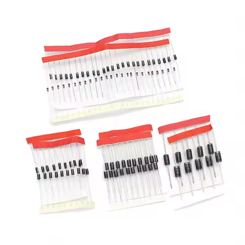 100pcs/lot Rectifier Diode set pack 1N4148 1N4007 1N5819 1N5399 1N5408 1N5822 FR107 FR207 Electronic Components diy assorted kit - Image 5