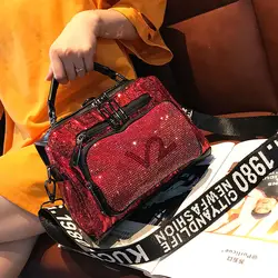 New Arrival Durable High-Quality Ladies Hand Bags Diamond Bag Luxury Women Handbags Brand 2024 Rhinestone Ita Tote Shoulder Bag