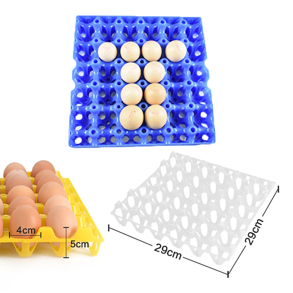 5PCS 30eggs Capacity Commercial Chicken Farm Plastic Layer Egg Tray Crate Box Turnover Transport Tools Poultry Equipment