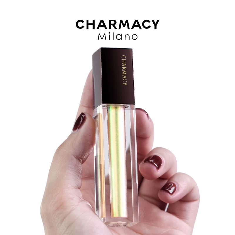 CHARMACY Flash Liquid Lip Gloss Waterproof Long Lasting Not Easy To Fade Lip Tint Chameleon Duochrome Lipgloss Women Makeup