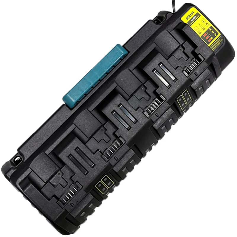 Dla Dewalt ładowarka 4-port, dwa porty USB 14.4V-18V 3A szybka ładowarka do obsługi Dewalt DCB200 DCB201 DCB205 DCB118 ładowarka z wtyczką ue