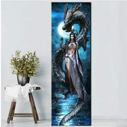 Grande pittura diamante drago fantasia ragazza 5d fai da te diamante arte diamante mosaico Anime ricamo strass immagine decor X71