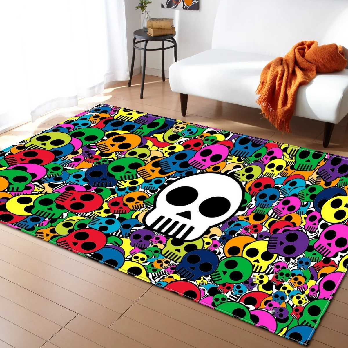 

30 Styles Skull Series Pattern Carpets for Living Room Bedroom Area Rugs Halloween Party Decoration Soft Carpet Coffee Table Mat