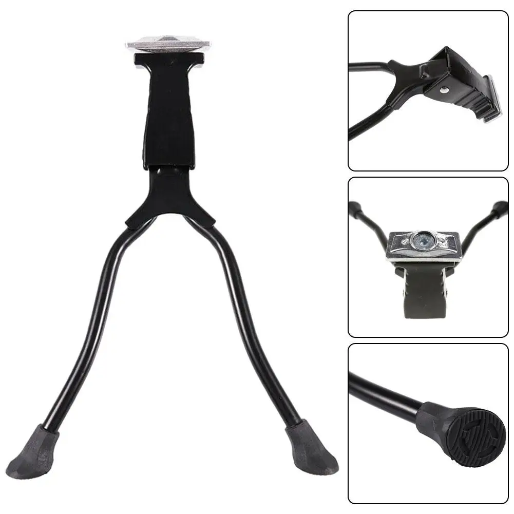 Aluminium Alloy Anti-slip Double Legs Center Mount Bicycle Kickstand Holder