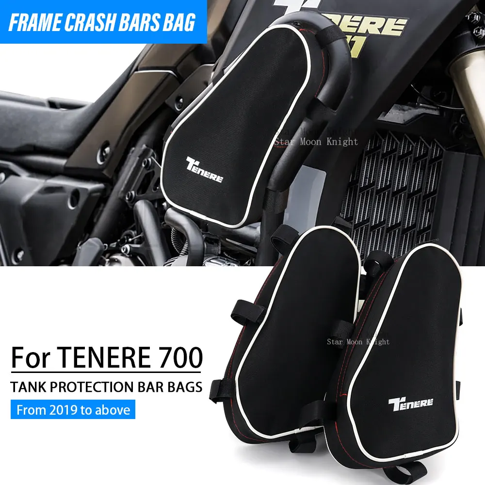 Barres de collision de cadre de moto, pour YAMAHA TENERE 700 Tenere700 XTZ 700 T700 T7 2019 sac étanche réparation des pare-chocs sac de Placement