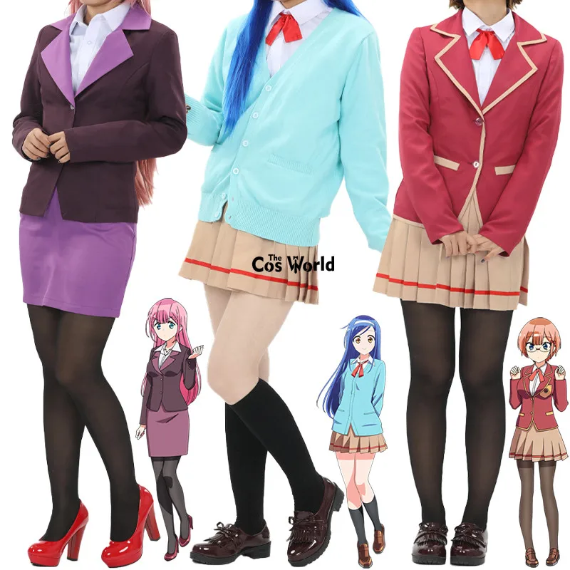 

Мы никогда не изучаем: Bokuben Ogata Rizu F markiiashi Fumino Kirisu Mafuyu школьная форма наряды аниме костюмы для косплея