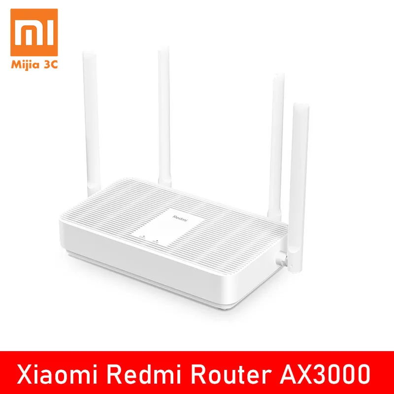 

Xiaomi Redmi Router AX3000 3000M Wireless Rate 256M Memory Four Independent Signal Amplifiers A New Generation of Qualcomm Chips