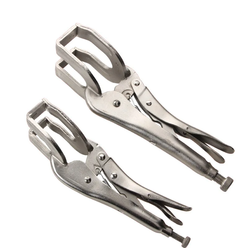 Multi-Function Pipe Welding Butt Pliers U-shaped Welding Pliers Adjustable Grip Vise Locking Jaw Pliers Fixed Clamp Toolls