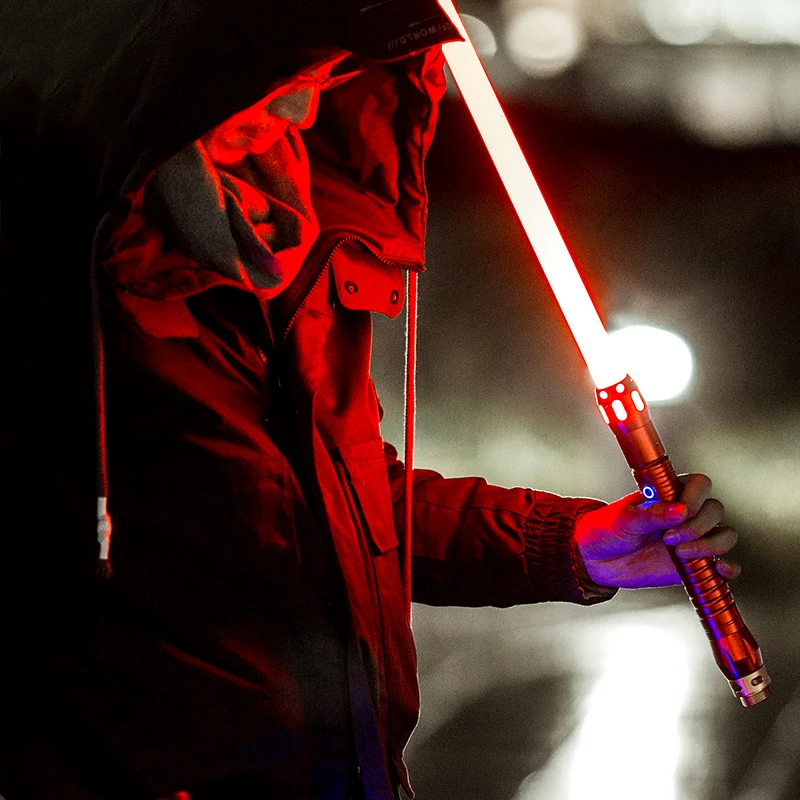 Đèn Saber Thanh Kiếm Dính Có Thể Tháo Rời Đấu Tay Đôi Led Lightsaber Với Foc Khóa Kim Loại Móc Chìa Khóa Kiếm Nhật Blaster Trẻ Em Quà Tặng Bé Trai Đồ Chơi Kiếm