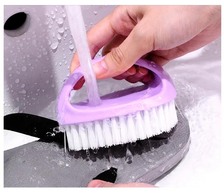 Bunte Reinigungsbürste für den Haushalt, Hausarbeit, multifunktionales Reinigungswerkzeug, eiförmig, langlebig, weich, für Badezimmer, Schuh, Kleidung – Detail 11