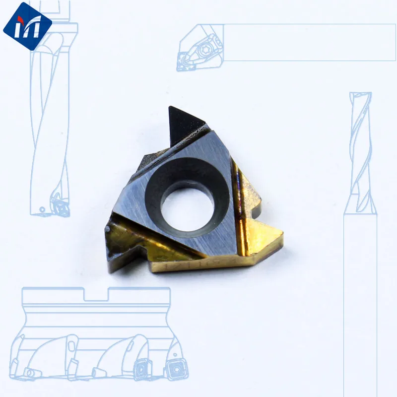 Imagem -06 - Diamante Pcd Interno Cortador de Rosca Externa Inserir Ferramenta de Segmentação Cbn Carboneto de Torneamento Cortador de Torno 16er ir Ag60 A55 22ir 22er