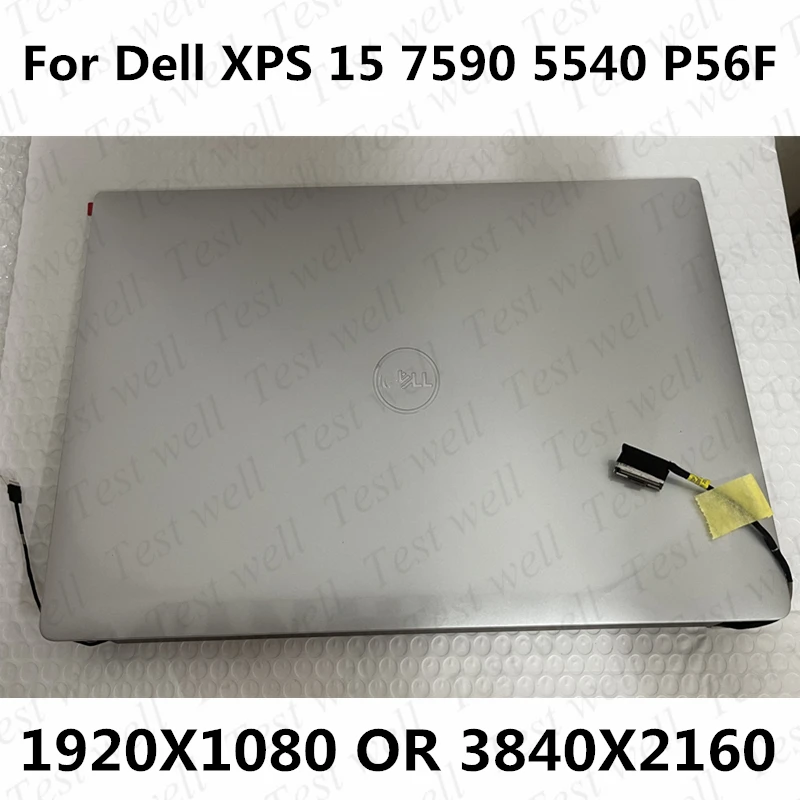 

Original 15.6'' For Dell XPS 15 7590 Precision 5540 P56F P56F003 FHD UHD LCD Display Touch Screen Complete Assembly With Hinges