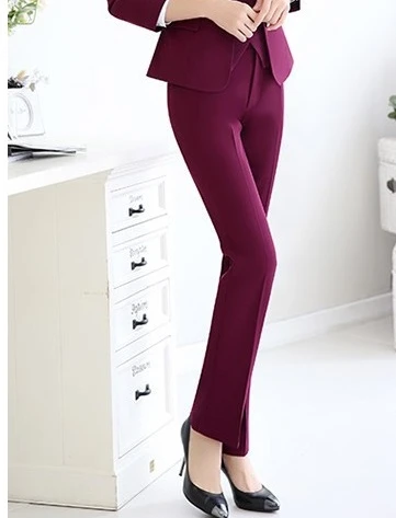 OL formale Stili Donne di Affari di Lavoro Pantaloni di Usura Alla Moda Skinny Leggings Pantaloni di Capris Femminili Pantaloni Formali