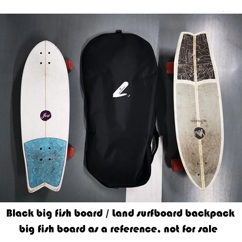 Double Rocker เป้สะพายหลัง Big Fishboard แถม Land กระดานโต้คลื่นกระเป๋า Longboard Dance Board กระเป๋าสเก็ตอุปกรณ์เสริมกระเป๋าเป้สะพายหลัง