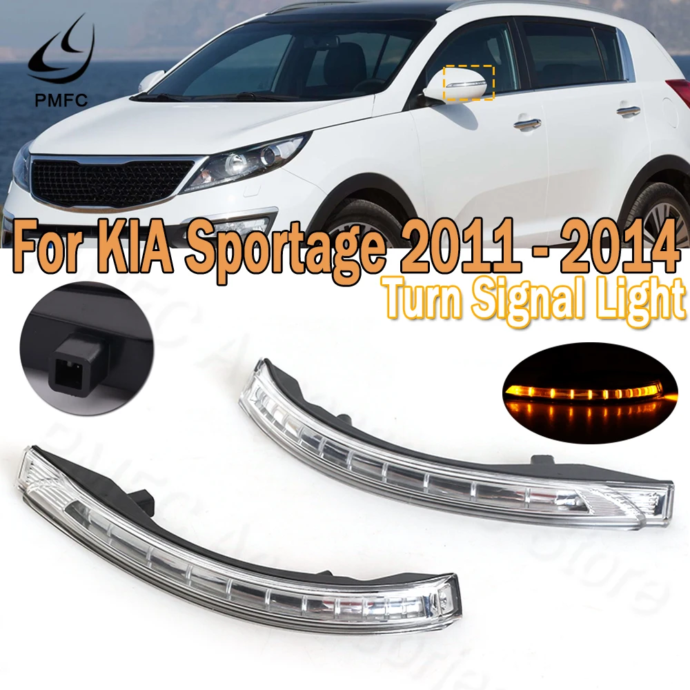 PMFC LED Rearview Mirror Turn Signal Lamp Car Outside Door Signal Light For KIA Sportage 2011 2012-2014 876144T000 876244T000