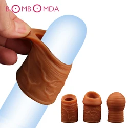 Foreskin Correction Penis Sleeve For Men Delay Ejaculation Screw Shape Penis Ring Cock Ring Sex Toys For Men Adult Sex Products