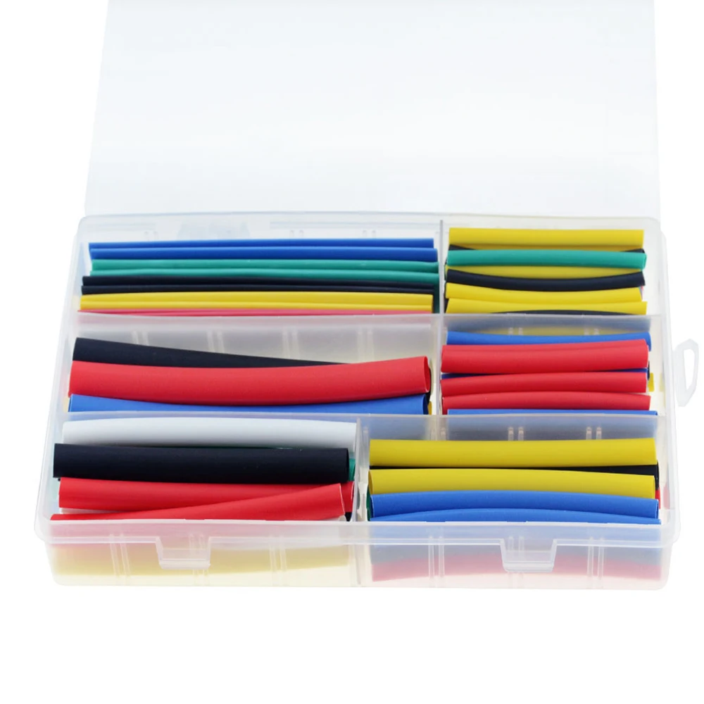 102 adet çift duvar isı daralan tüp yapıştırıcı isı Shrink oranı 3:1 tel sarma poliolefin yalıtımlı kol boru setleri