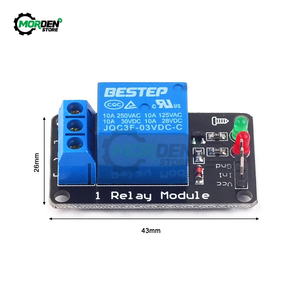 3V 3.3V One Two Channel Relay Module Low Level Trigger with Lamp Relay Board Power Supply for Home Appliance