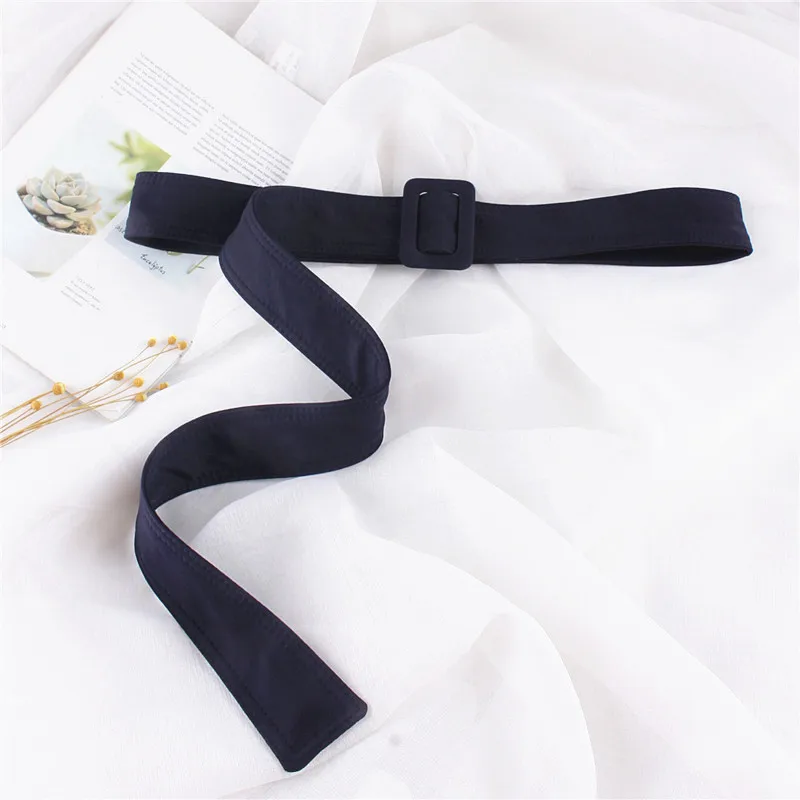 Fashion Khaki  Men Women Fabric Belts For Dress Trench Coat Long Accessories Wide Rope Waistband Adjustable Ceinture Femme