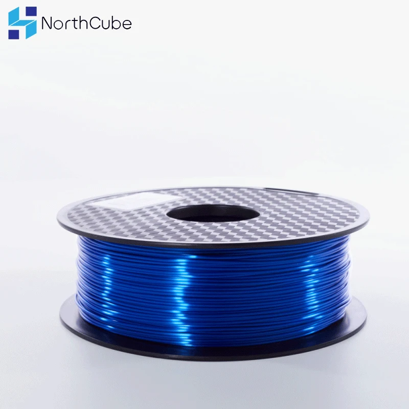 NorthCube 3D Printing Silk PLA Filament 3D Printer Filament 1.75mm 1KG Silk Like Series Silk Blue Purple Color Filament