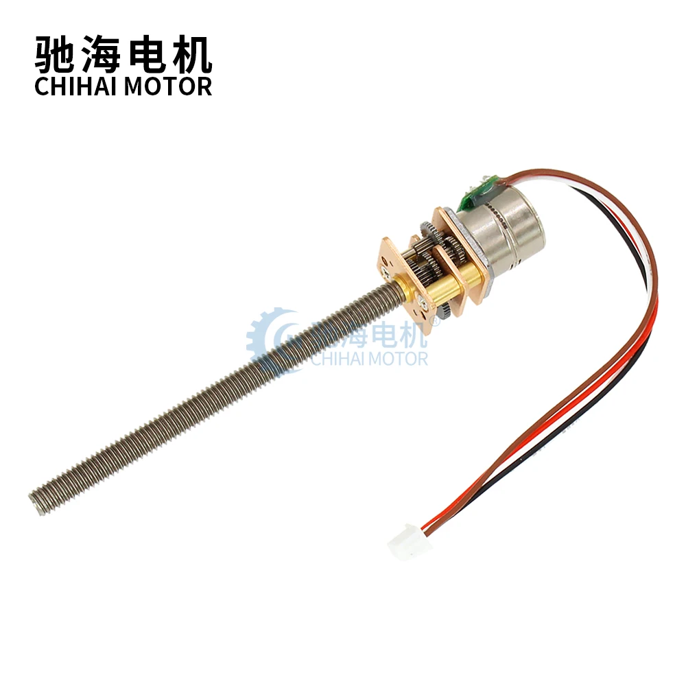 ChiHai Motor CHS-GM12-10BY-55M4 2 Phase 4 Wire Stepper Gear Motor 39 Ohm DC 5.0V 12.0V Long Thread Reduction Motor