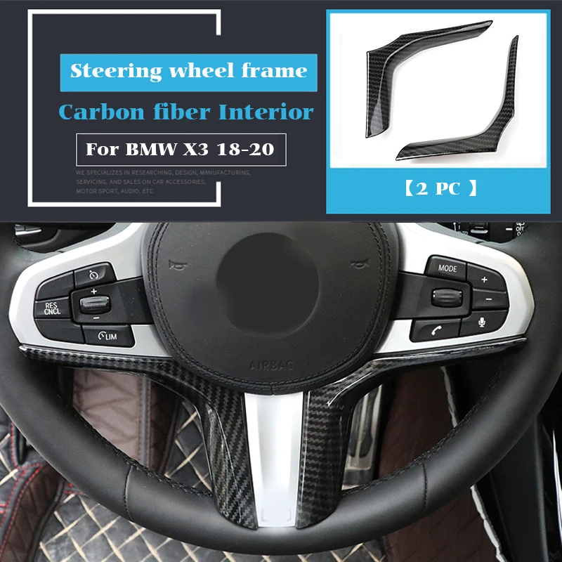 Car Interior ABS Carbon Fiber Air Condition CD Control Panel Sticker For BMW X3 G01 2018 2019 2020 2021 Air Outlet Buttons