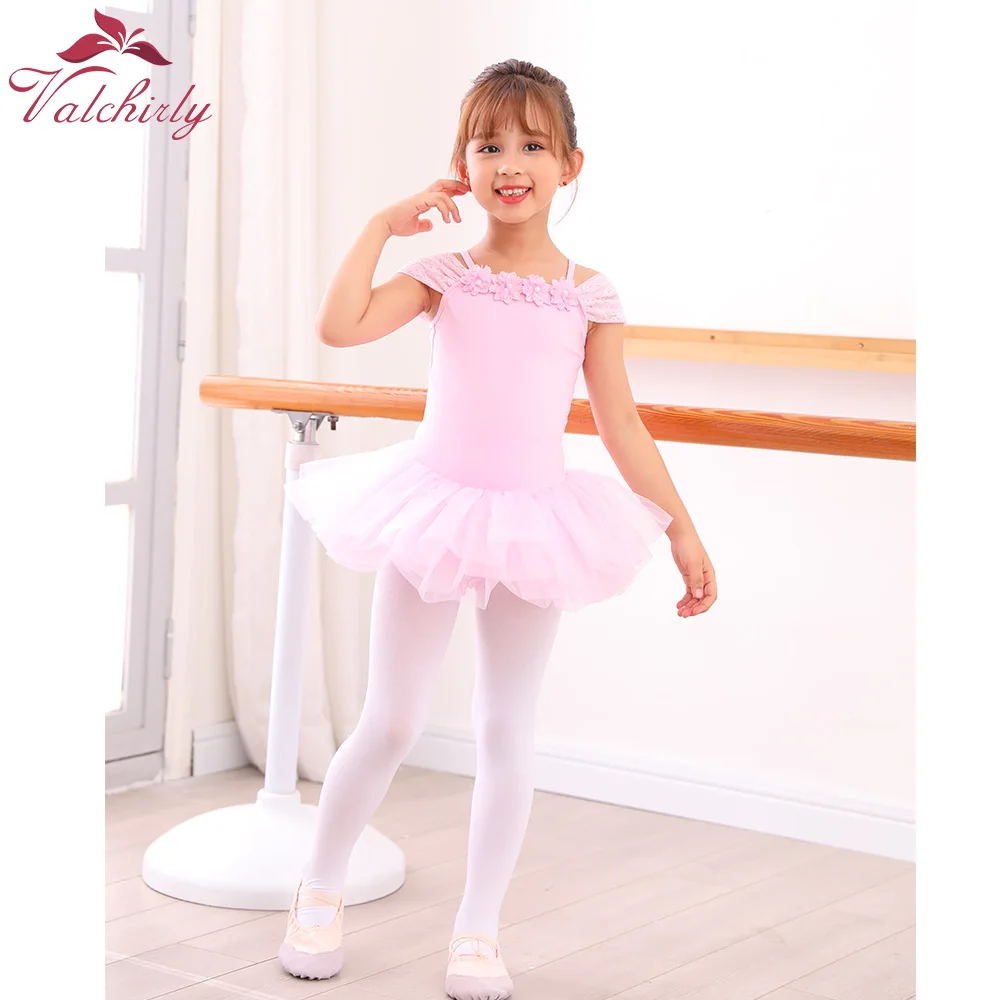 New Design  Kids Flower Ballet Dress Party Dance Wear Girls  Ballerina  Dance Costume for Toddler