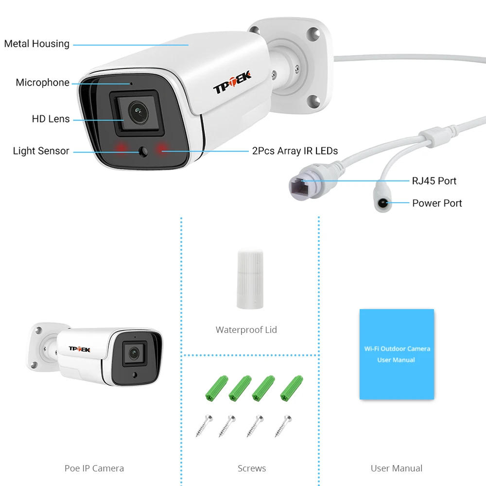 XMeye inteligentne kamery IP 5MP PoE zewnętrzne widzenie nocne z wykorzystaniem podczerwieni Bullet CCTV 3MP kamera wideo nadzór bezpieczeństwa