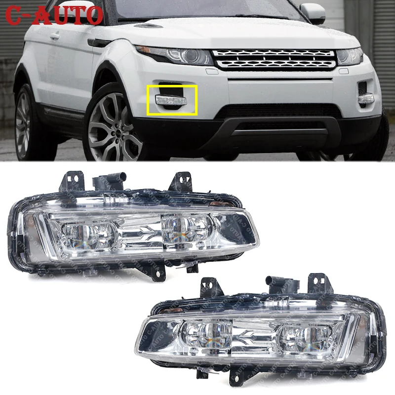 Car Headlight DRL fog lamp Car LED Light Front fog lamps light For Land Range Rover Evoque 2012 2013 2014 foglights car-styling