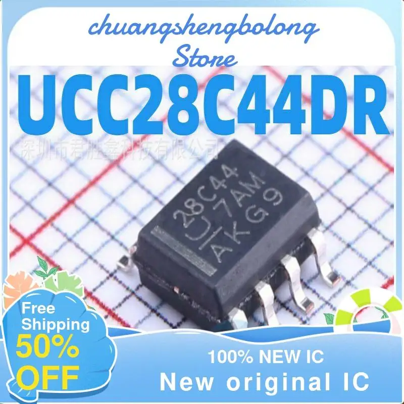 

Новый оригинальный IC-контроллер переключателя UCC28C44DR SOP8, 20 шт.