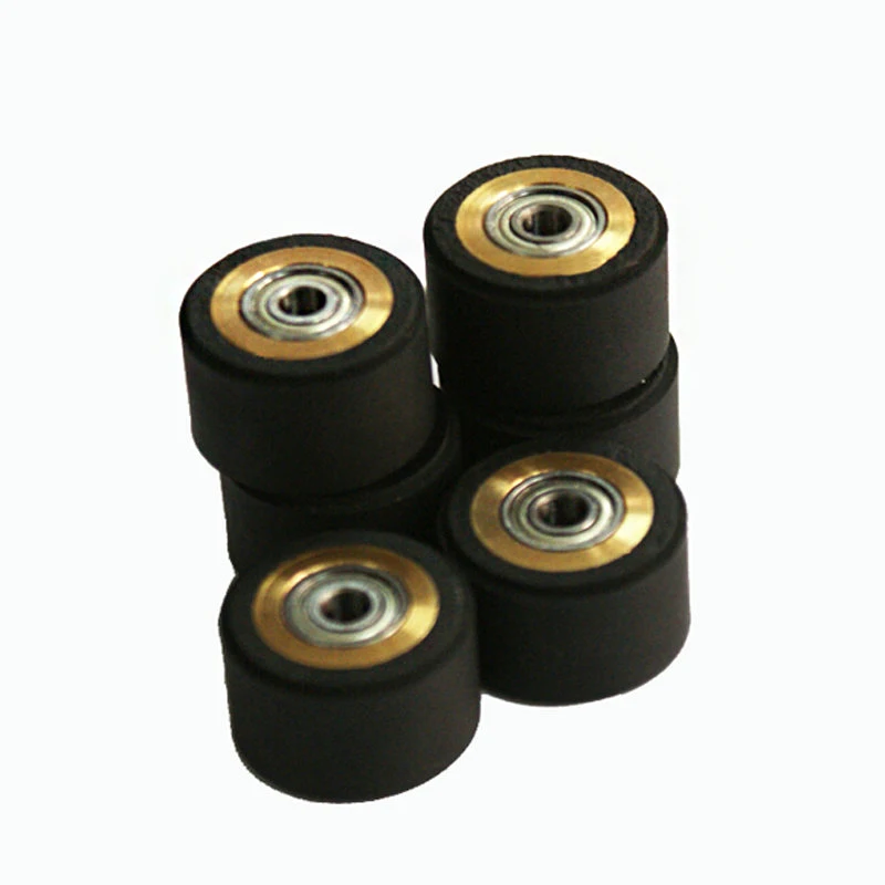 10pcs Pinch Roller Roland Mimaki GCC Liyu Graphtec Inkjet Printer Vinyl Cutter Cutting Plotter Roll 5x11x16mm Rubber Copper Core