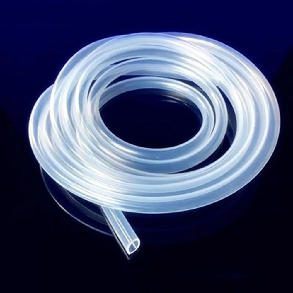 Lunghezza 2m Alimentare del silicone tubo di gomma Trasparente ad alta temperatura tubo di grado medico elastico ad alta pressione di plastica elastica del tubo h