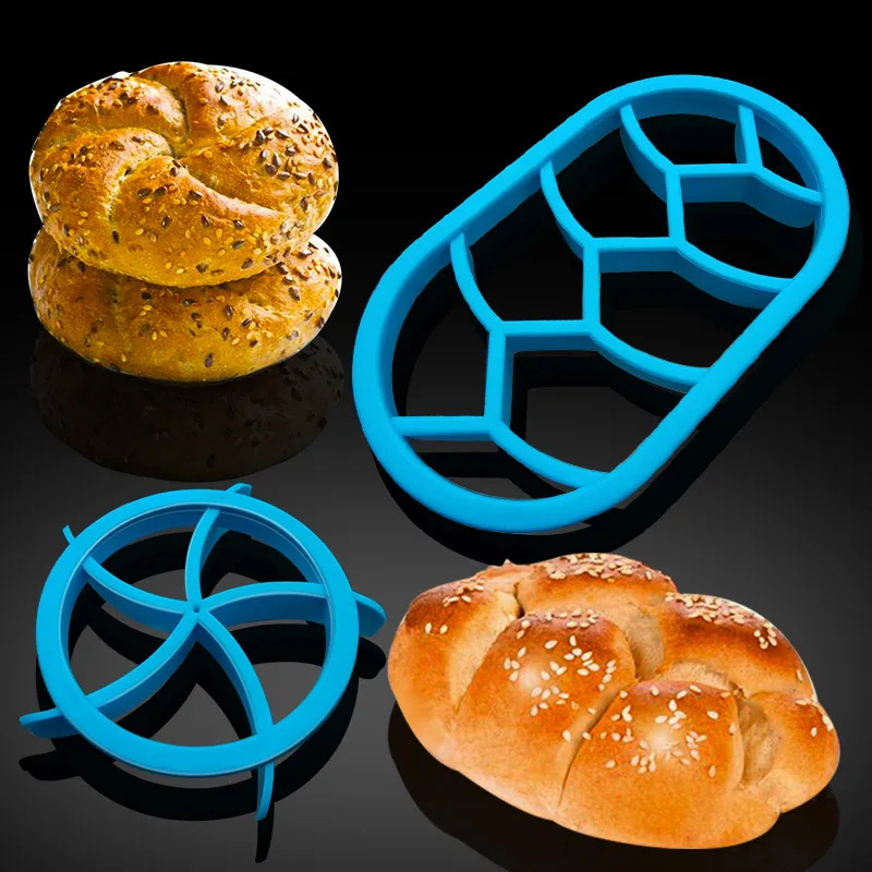 1PC Runde Kreisförmige Oval Brot Formen Fan Geformt Gebäck Cutter Teig Cookie Presse Brot Keks
