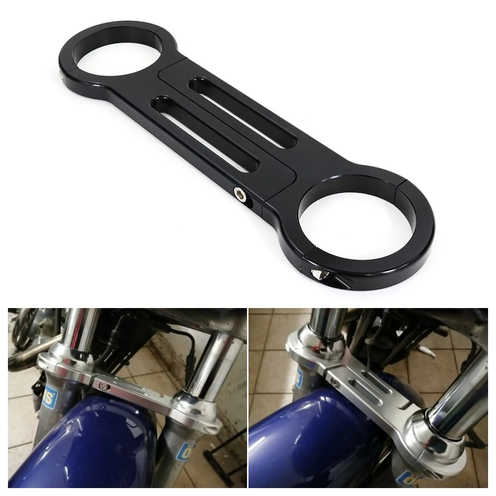 Motorcycle Front Fork Brace Aftermarket Fit For Harley Sportster SuperLow XL883L SuperLowXL 1200T Custom XL1200C Fork Stabilizer