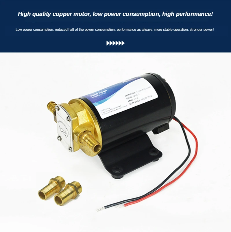 Pompa di trasferimento olio DC Waster con micro ingranaggi autoaspiranti 12V/24V