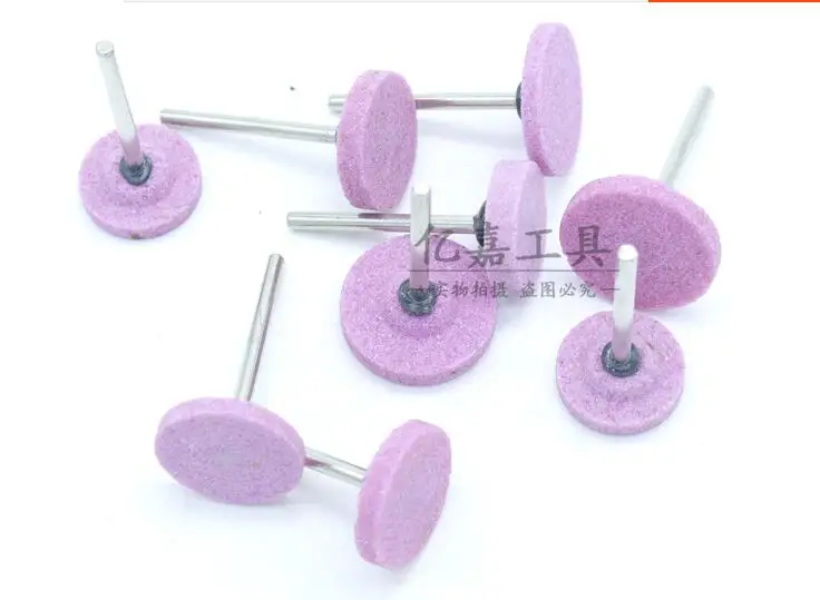 T shape Polishing head handle diameter 3mm Grind small plane Grinding wheel corundum Pneumatic electric grinding head NO.C0391