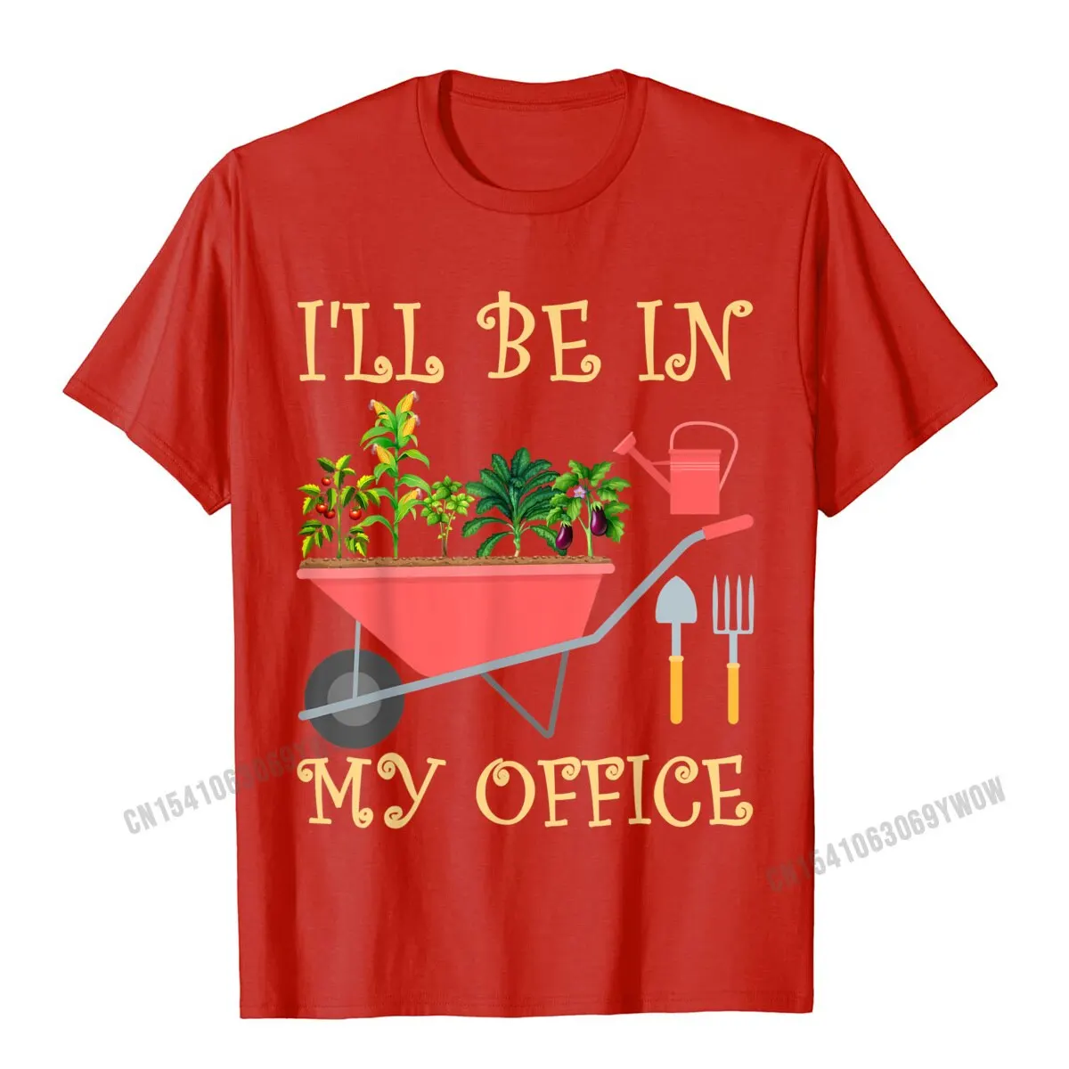 Ill Be In My Office Funny Gardening Tomato Eggplant Maize T-Shirt Camisas Men Graphic Print Tshirts Cotton Boy Tees Printed On