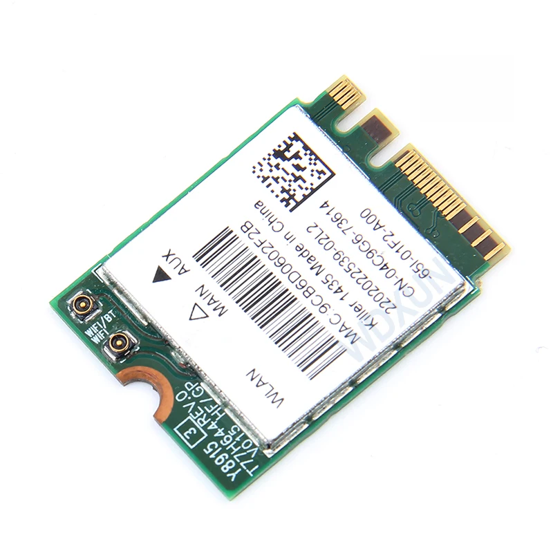 Wireless Adapter Card Killer 1435 Dand Band 867Mbps WiFi Network Card Atheros QCNFA344A 802.11ac Bluetooth 4.1