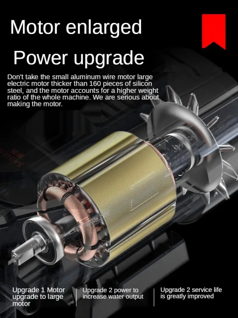 220V idropulitrice 1800W/2000W per uso domestico artefatto portatile ad altissima pressione per lavatrice per auto