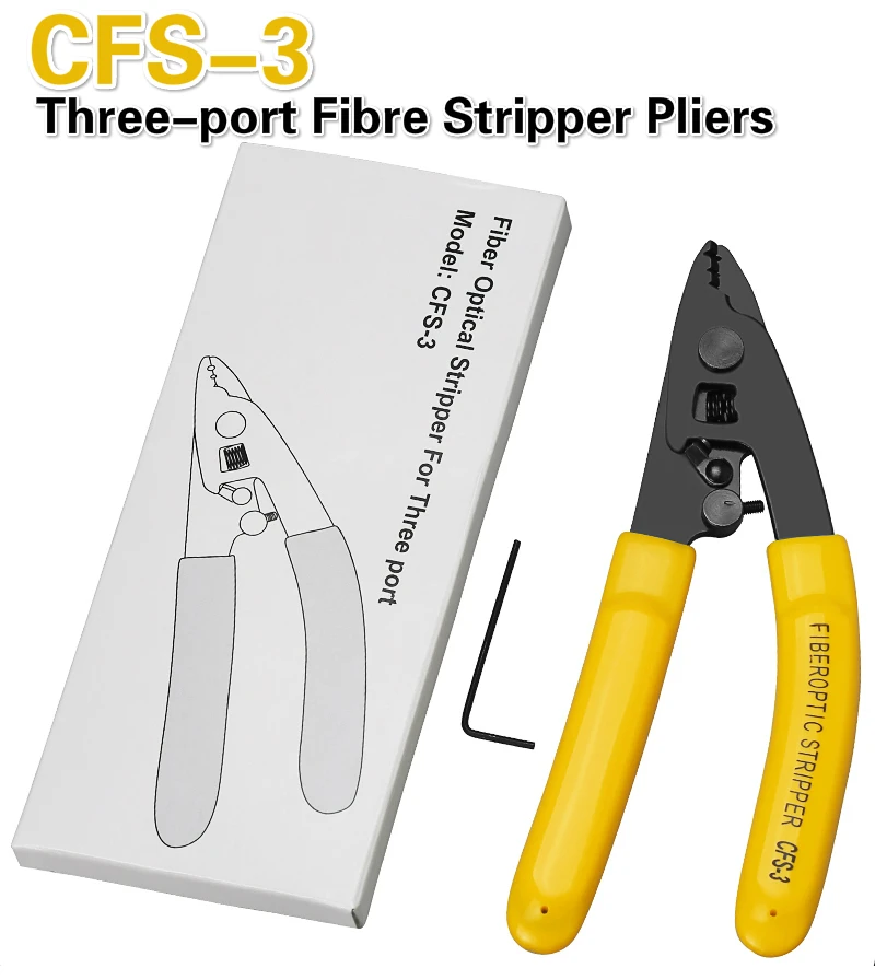 

CFS-3 Three-port Fibre Stripper CFS-3 Fiber Stripping Pliers Wire Strippers Three Hole Stripper Plier for Miller