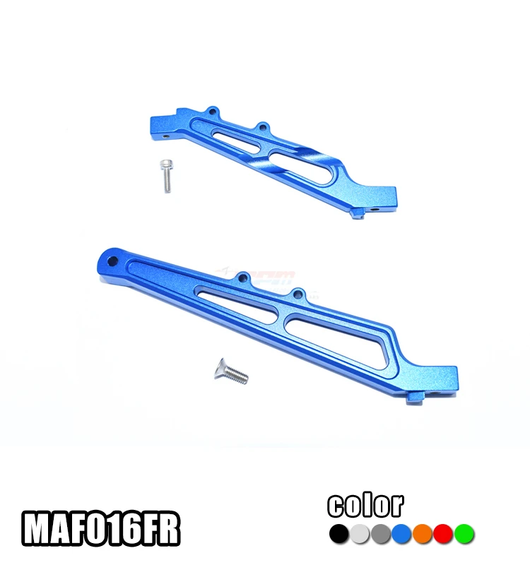 

GPM ALUMINUM FRONT+REAR CHASSIS BRACE For 1/7 ARRMA 4WD INFRACTION 6S BLX ALL-ROAD STREET BASH-ARA109001 RC Upgrade