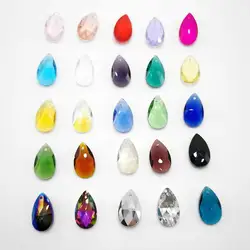 Wholesale lots Faceted Hole Crystal Glass rhinestones Teardrop loose beads jewelry Jewelry beads accessories 8X12/10X14m