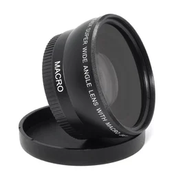 GloryStar 37mm 43mm 46mm 49mm 52mm 55mm 58mm 62mm 67mm 72mm Lens Wide Angle  Conversion Wide-Angle Camera Lens With Macro Lens