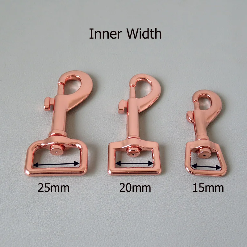 50Pcs/Lot 15mm 20mm 25mm Webbing Metal Carabiners Clasp Buckle Straps Loop Snap Hook For Dog Pet Leash Harness Bag Accessory