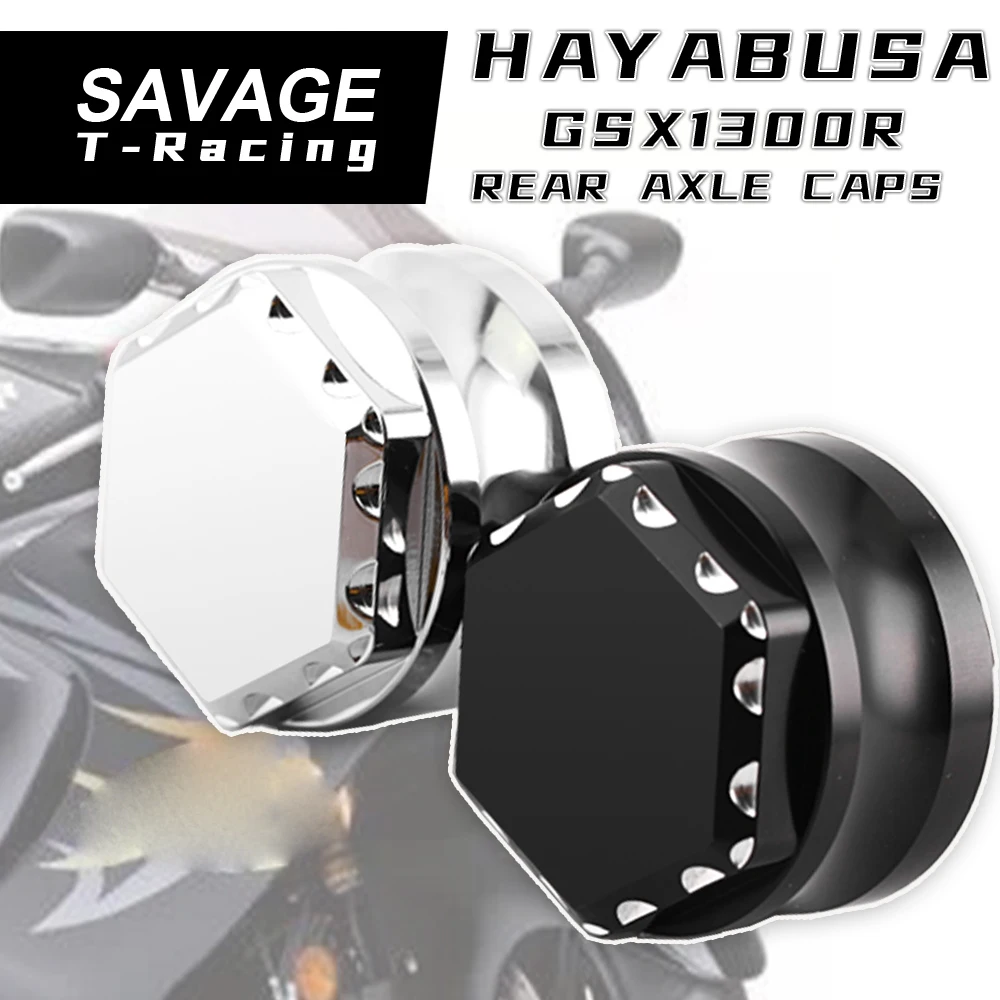 

FOR SUZUKI HAYABUSA GSX1300R Rear Axle Caps Covers GSX 1300R 1999-2020 Motorcycle Accessories Hex Engraved Ball Cut Edge 3D