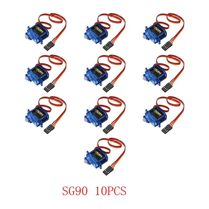 SG90 Mini Gear Micro Servo 9g 1.6KG Mini For RC RC 250 450 Airplane Helicopter Car Vehicle Boat Models Spare Parts  4/5/10/20PCS