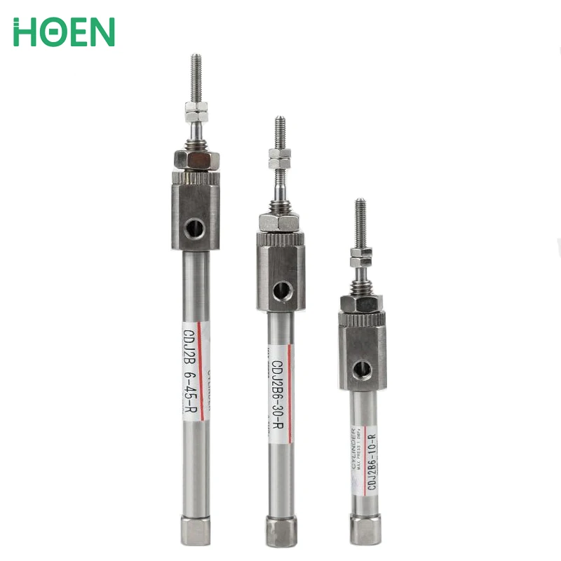 type mini Air Cylinder CDJ2B6 double action Singe Acting Axial Pneumatic Bore 6 mm Stroke 5mm CDJ2B6-5R CDJ2B6-10SR CDJ2B