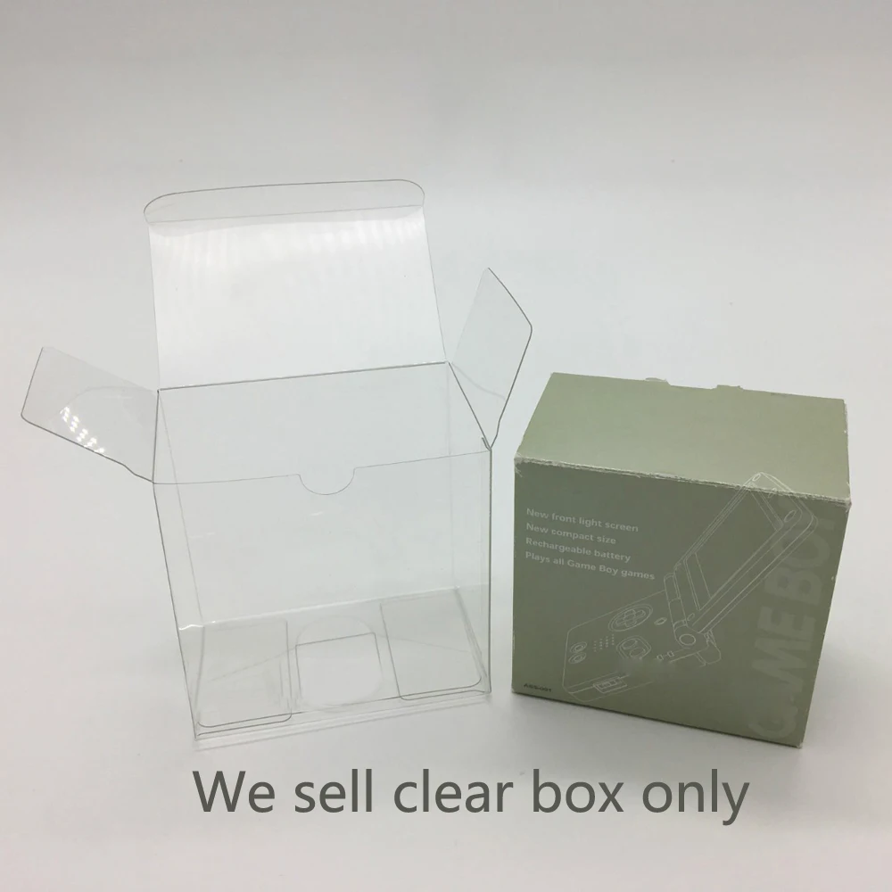 Clear transparent box For GBA SP Japanese version storage box collection display box   transparent protective box